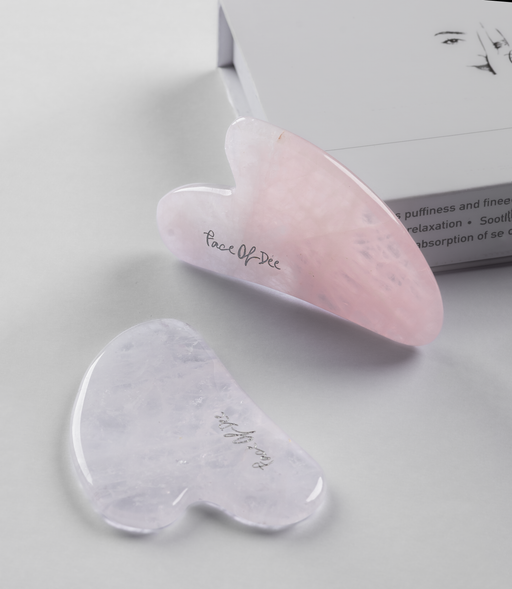 WHITE CRYSTAL GUA SHA