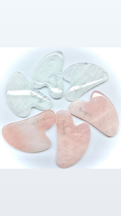 WHITE CRYSTAL GUA SHA