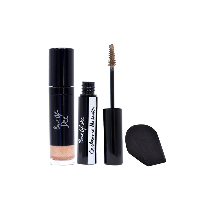 Liquid Shimmer + Eyebrows Mascara + The Pro Blender (Combo Pack Offer) - Face Of Dee