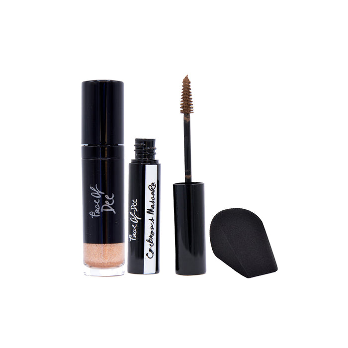 Liquid Shimmer + Eyebrows Mascara + The Pro Blender (Combo Pack Offer) - Face Of Dee