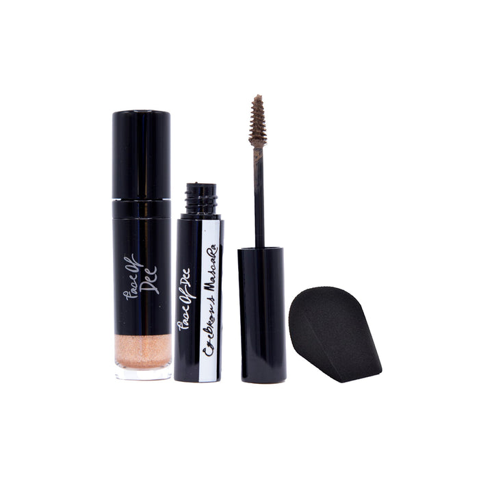 Liquid Shimmer + Eyebrows Mascara + The Pro Blender (Combo Pack Offer) - Face Of Dee