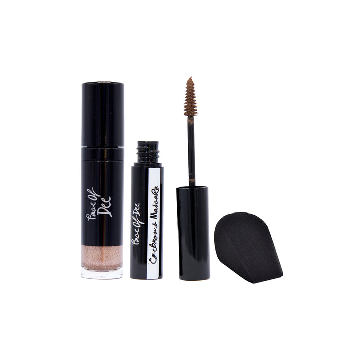 Liquid Shimmer + Eyebrows Mascara + The Pro Blender (Combo Pack Offer) - Face Of Dee